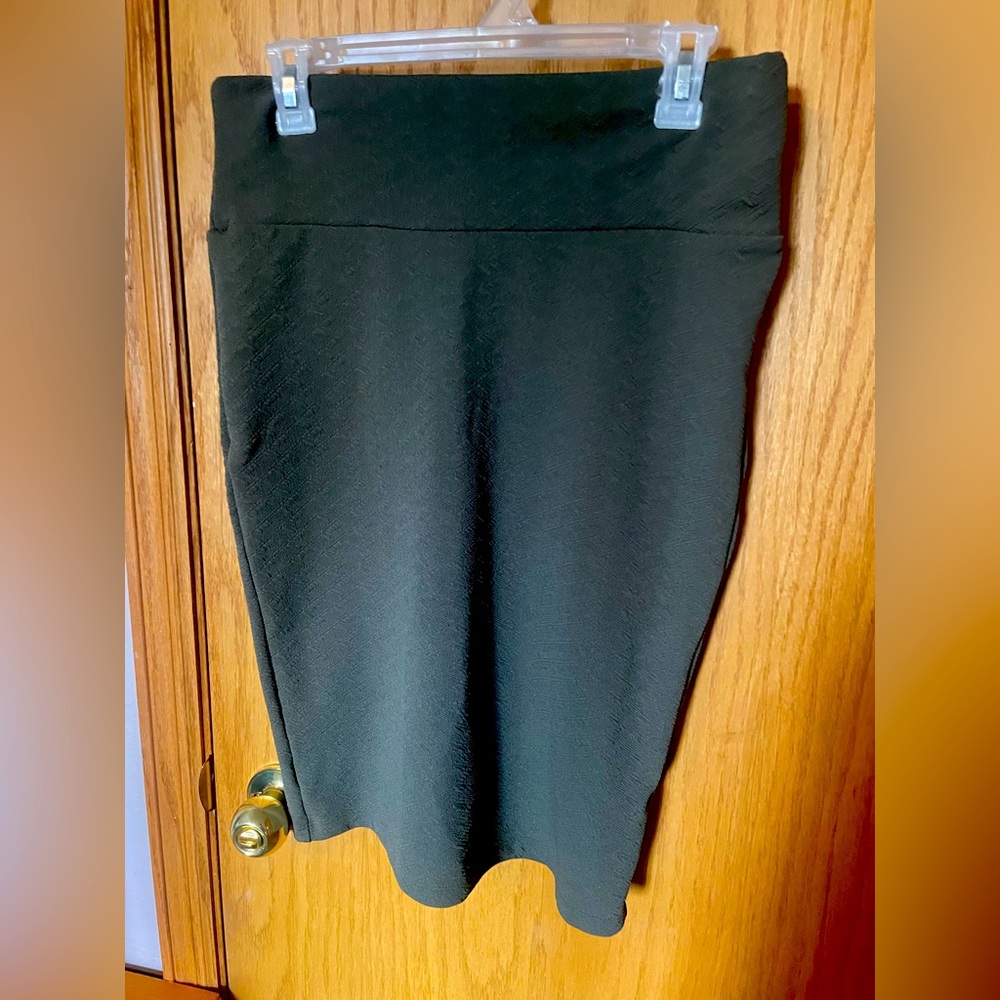Army green pencil skirt
